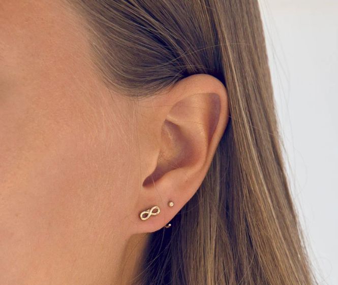 Hovedbilde Infinity earrings gold