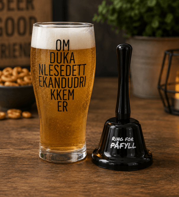 Hovedbilde Ølglass m/bjelle 