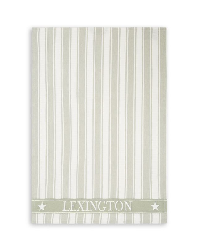 Lexington Icons kjøkkenhåndkle Sage Green/White