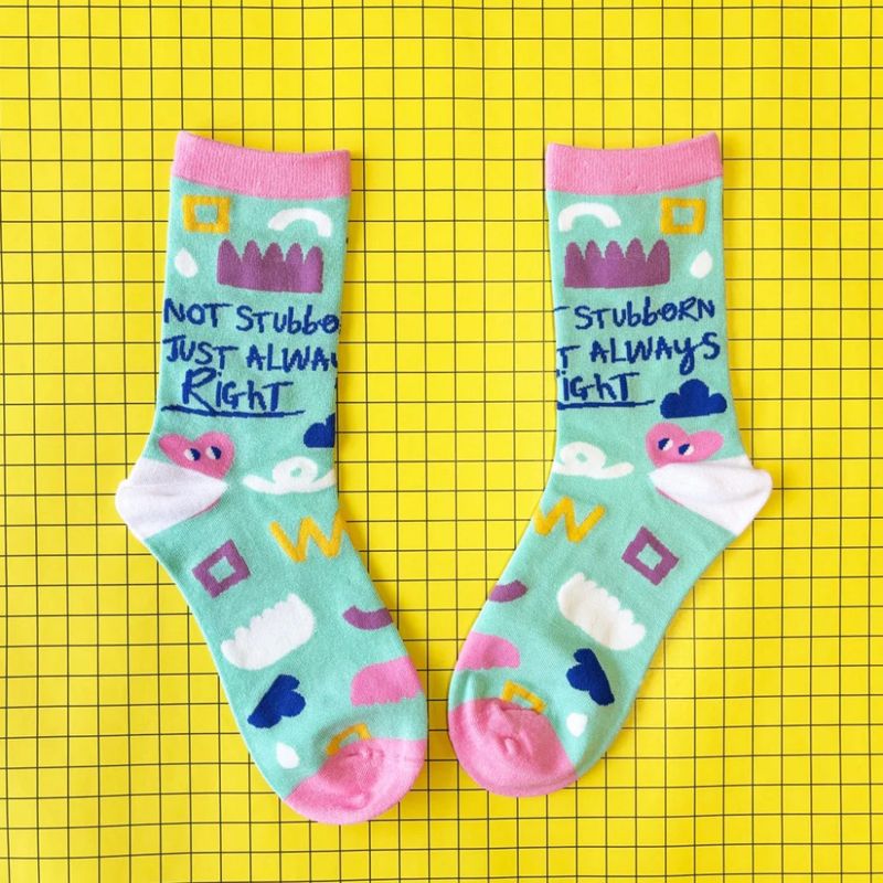 Small Talk 'Not Stubborn' Socks