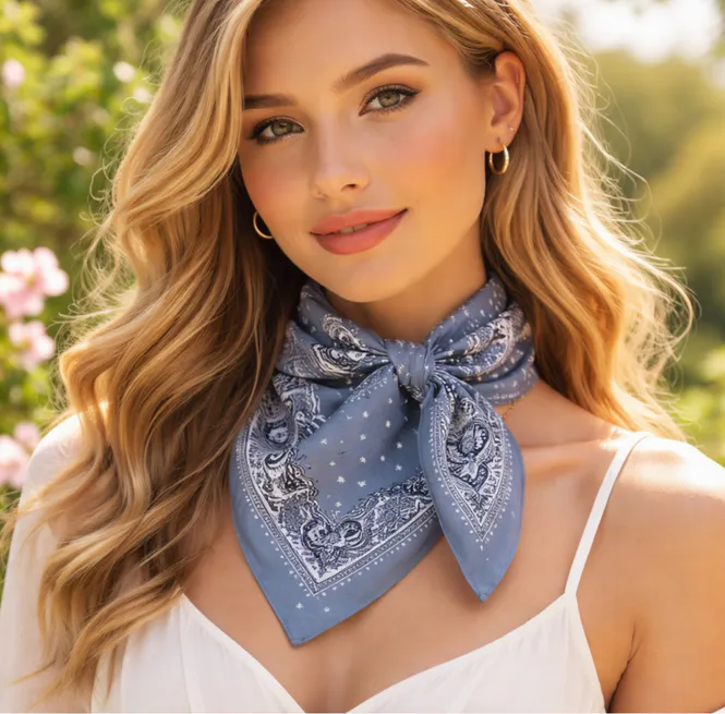 Hovedbilde Bandana - Tåkeblå