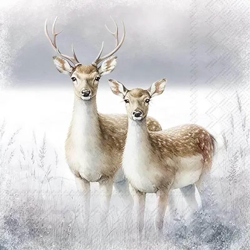 Servietter Magic Winter Deers Lunch	