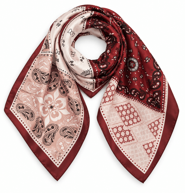Hovedbilde Scarf Silky bandana Burgundy