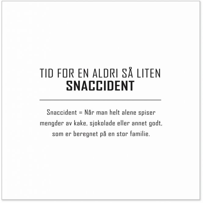 Hovedbilde Serviett lunsj 20 stk Snaccident hvit