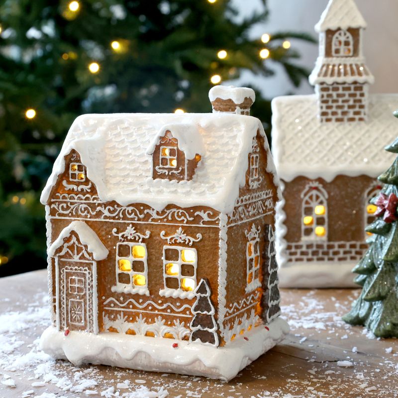 Noël Pepperkakehus m. LED