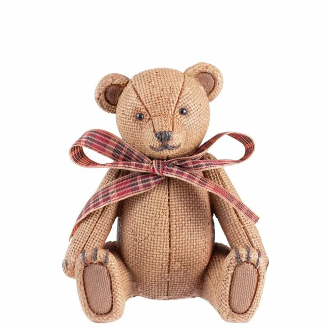 Hovedbilde Teddy bear with bow 9,5cm brown
