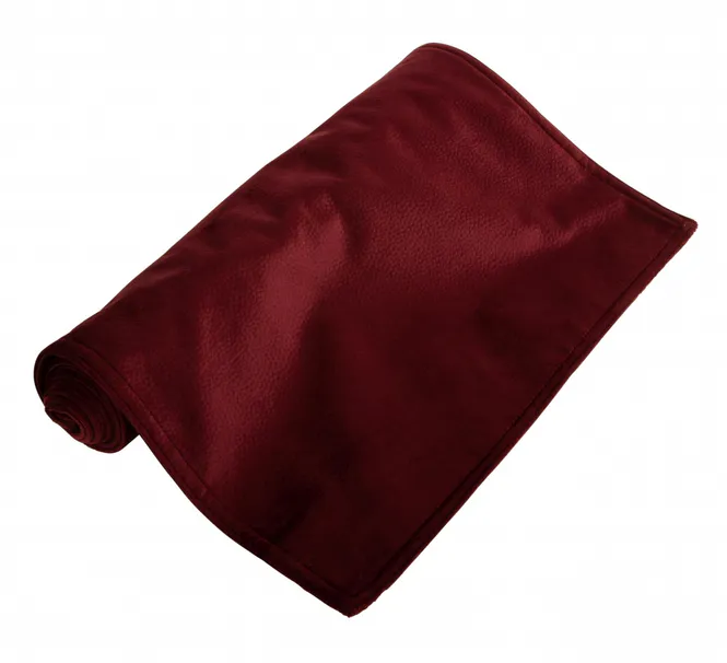 Hovedbilde Løper Velour Skinnlook 40x140cm Aubergine