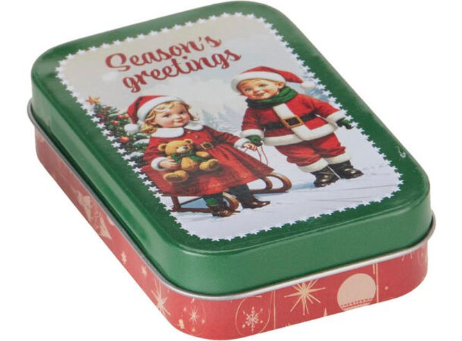 Hovedbilde Metallboks Julemotiv 10x6x2cm