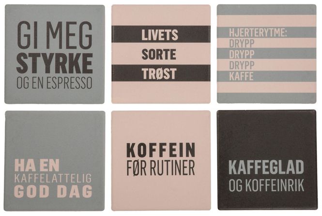 Hovedbilde Glassbrikke keramikk Kaffe 10cm Ass.