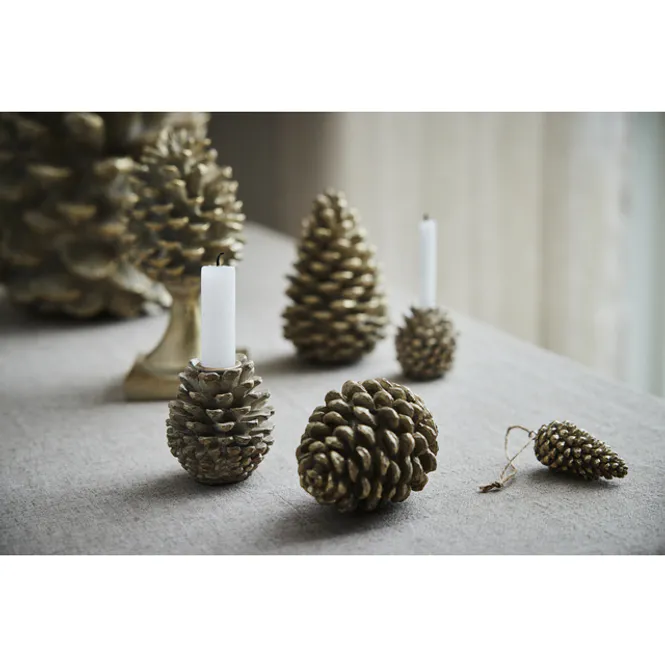 Hovedbilde Serafina decoration pine cone 11.5cm. L. Gold