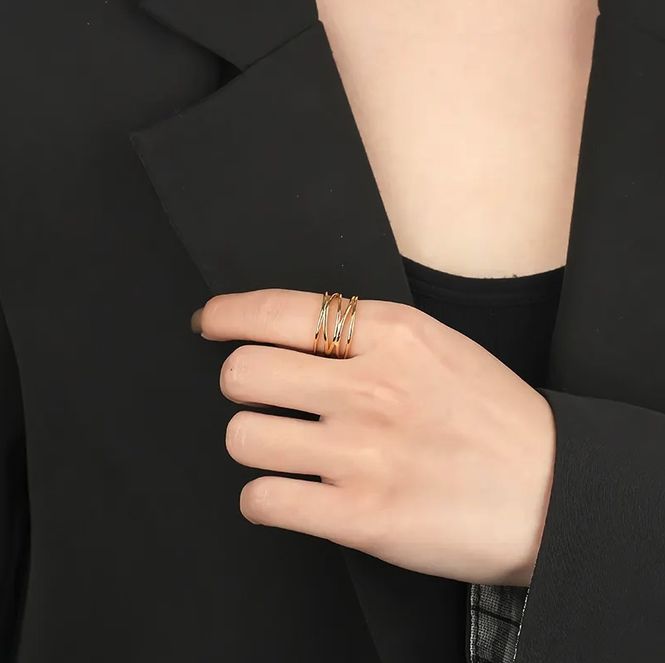 Hovedbilde Hollow Ring 925 Silver Size 8