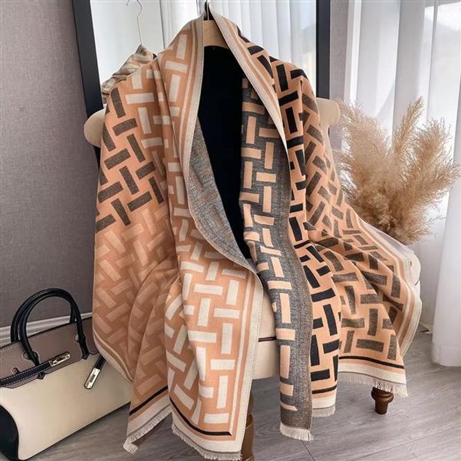 Hovedbilde Ivy Scarf Visc/Poly 185x65 - Brown Mix