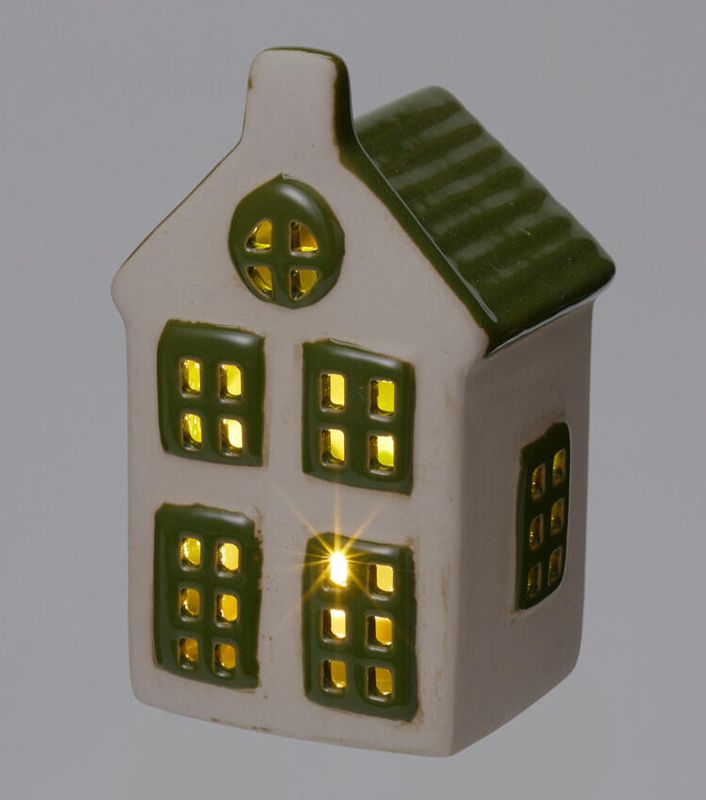 Hus LED porselen Ass.