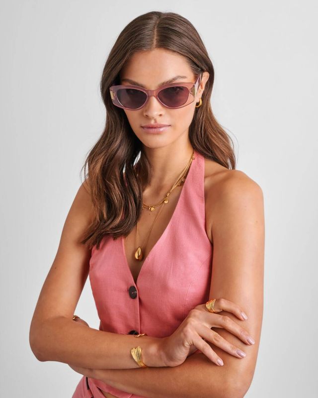 RIMINI SUNGLASSES Pink Transparent 