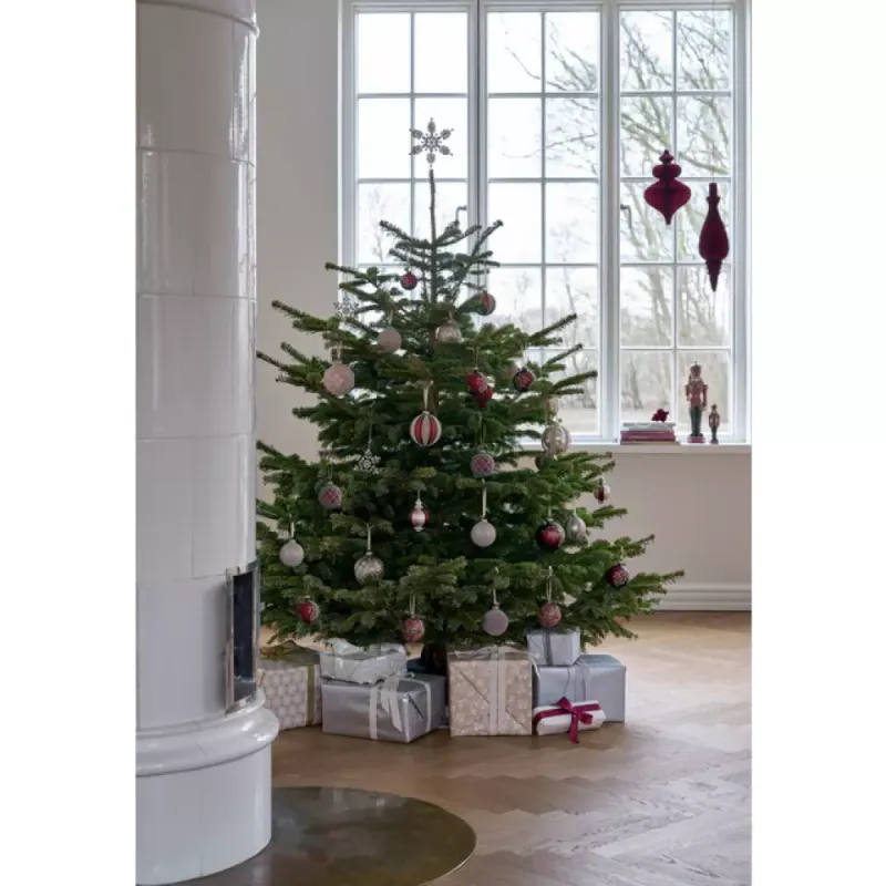 Mistline bauble 8 cm. D. Red