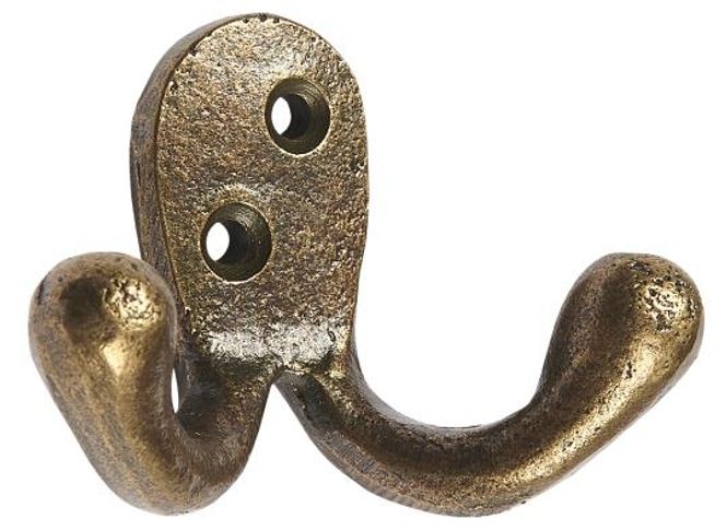Bilde av Knagg Dobbel Mini Messing