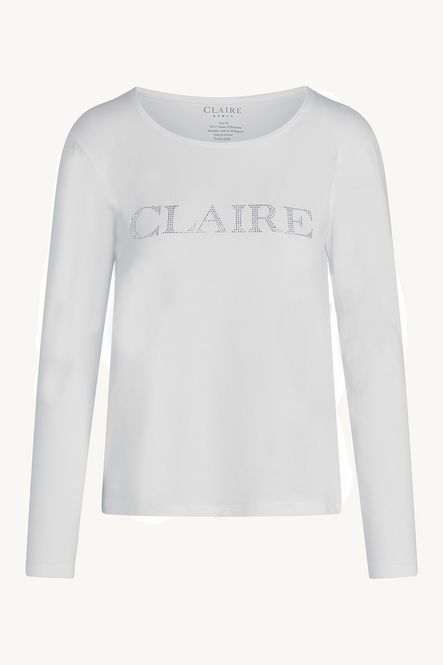 Hovedbilde Aileen Basis T-shirt m Logo LS - White