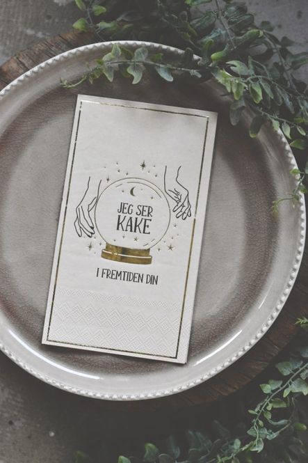Hovedbilde Servietter Buffet Jeg ser kake 33×40 cm