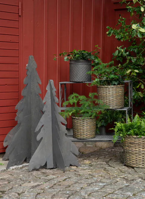 Hovedbilde Hagedekorasjon grantre  sammenleggbart metall ...
