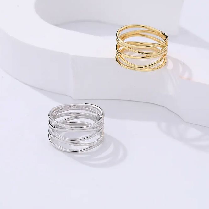 Hovedbilde Hollow Ring 925 Silver Size 7