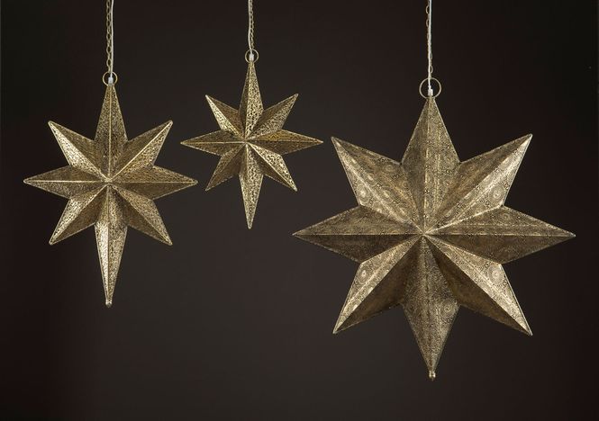 Hovedbilde Hengende adventsstjerne Vision messing 50cm
