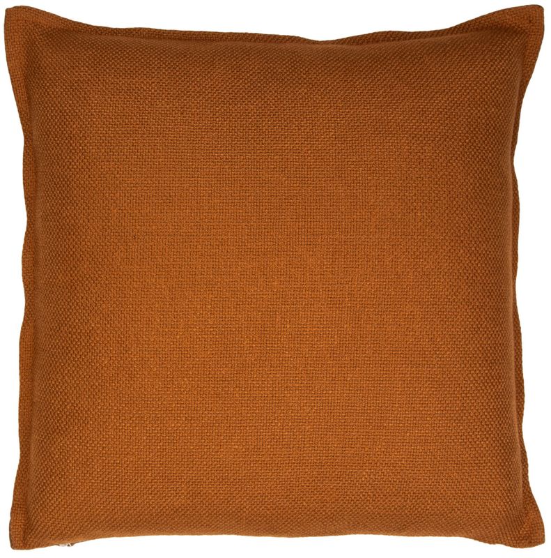 Putetrekk vevd ensfarget cognac 45x45cm