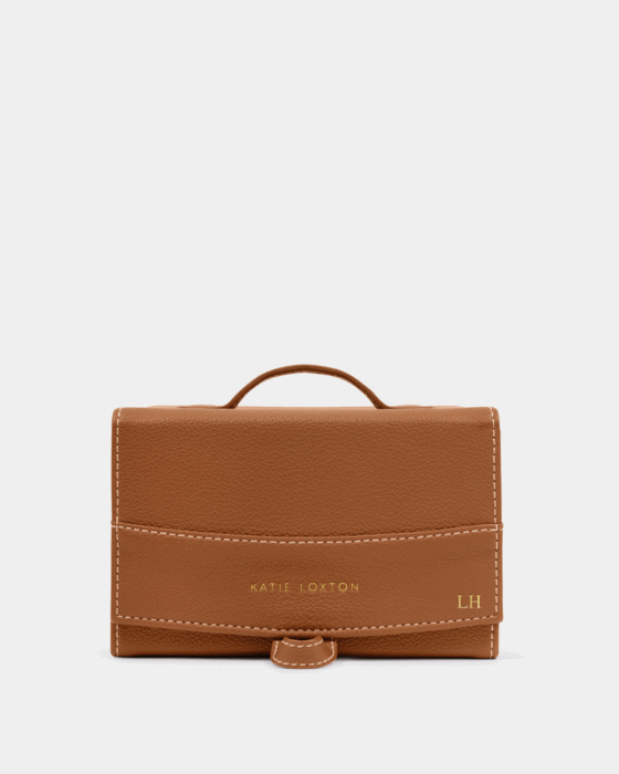 FOLD-OUT SUNGLASSES TRAVEL CASE | Cognac