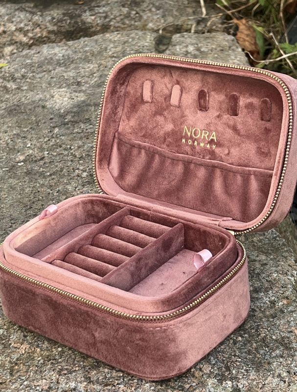 Jewelry box L velvet Dustypink