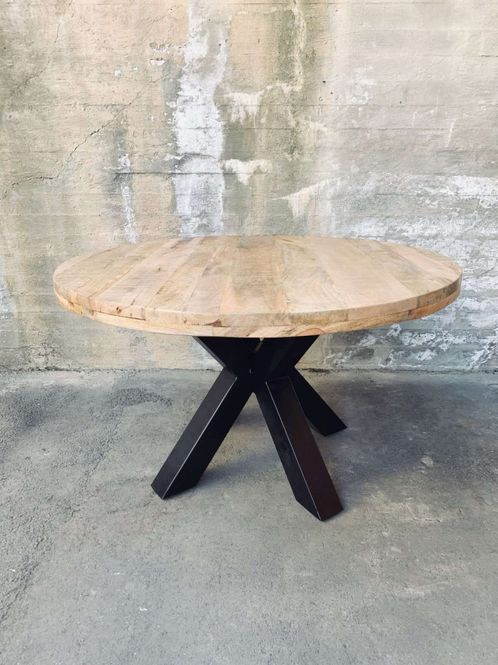 Hovedbilde  Vintage rundt bord mangotre D:130cm, H:76cm