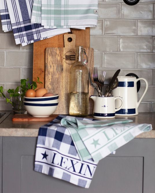 Hovedbilde Lexington Hotel Gingham Kitchen Towel Blue