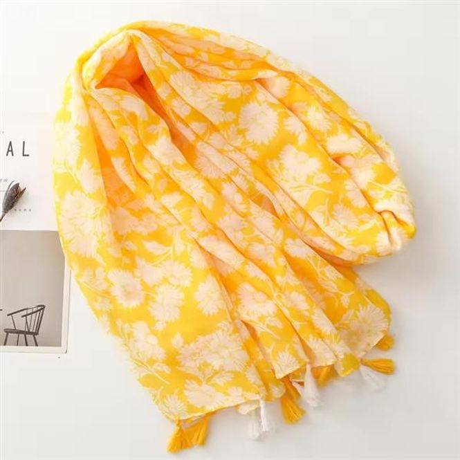 Hovedbilde Sunie Tassel Viscose Scarf 180x90