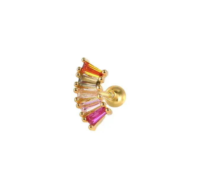 Bilde av Rainbow Piercing 1PCS 18K Gold