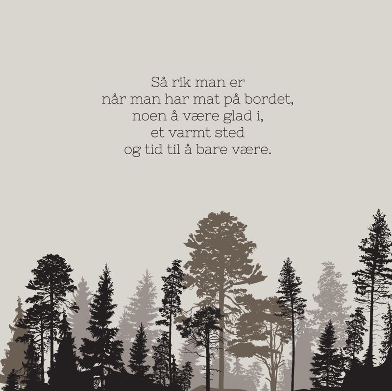 Serviett Høst bordet beige