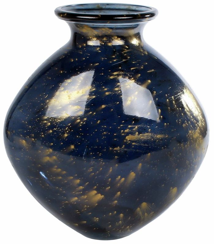 Vase Meguino svart gull glass 37cm