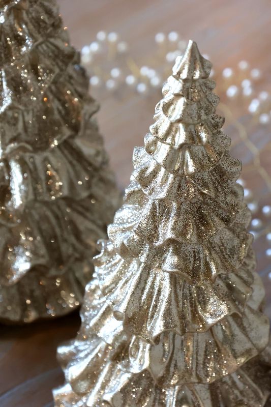 Juletre m. glitter 15cm
