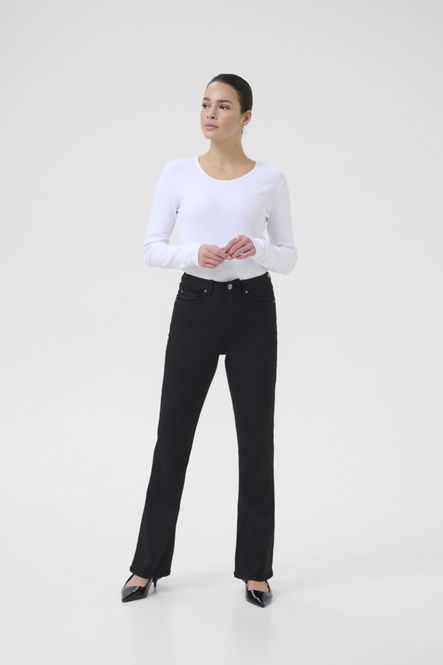 Hovedbilde KAforest HW Slim Fit Jeans Black Deep