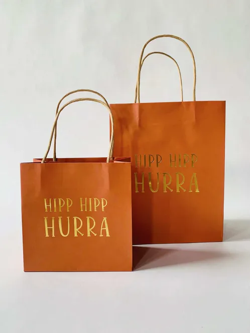 Hovedbilde Gavepose S Hipp Hipp Hurra Orange