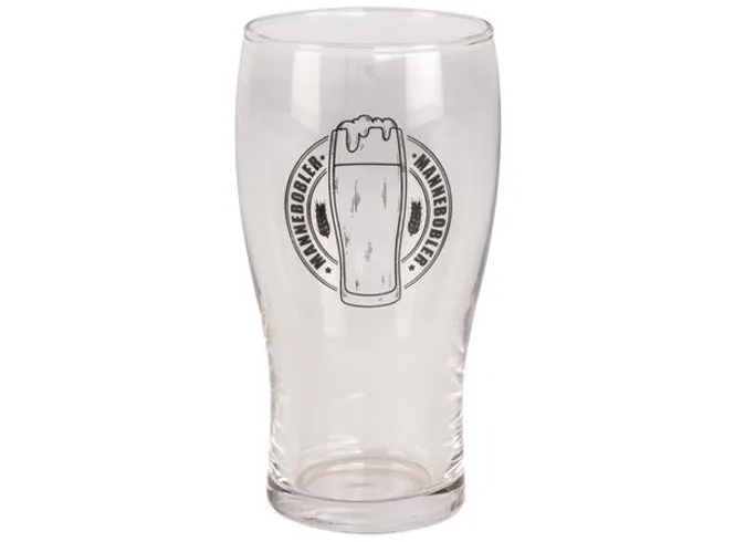 Hovedbilde Ølglass m/bjelle Mannebobler 0,5l 16cm