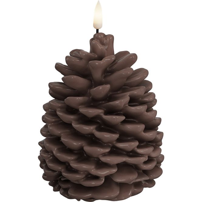Hovedbilde LED Pine Cone Candle Brown 10 * 13 cm 